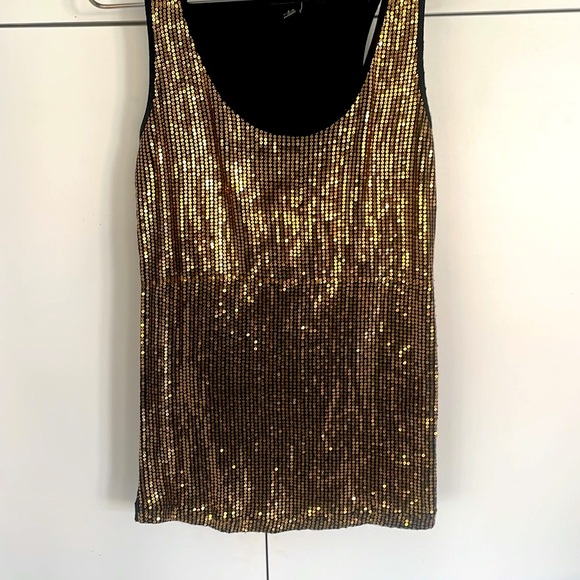 Gold Sequins Tank Top - Perfect for Christmas! - Picture 6 of 9